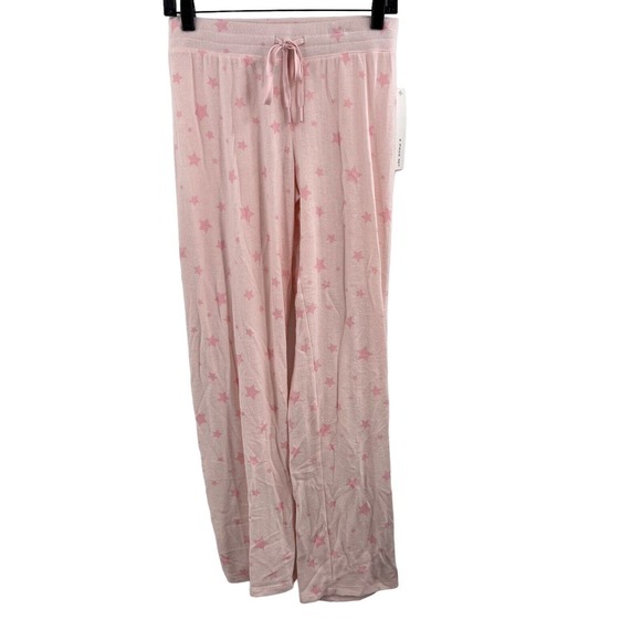 Aqua Lounge Set Pink All Over Star Print New Size Large - Picture 4 of 6